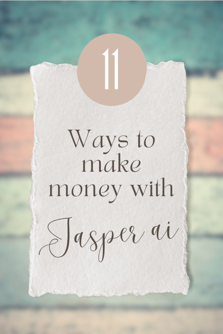 11 easy ways to make money online with Jasper AI