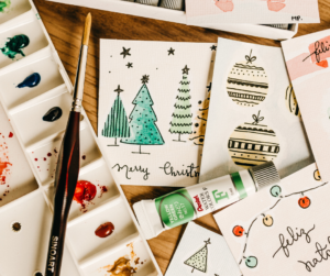 watercolor christmas cards